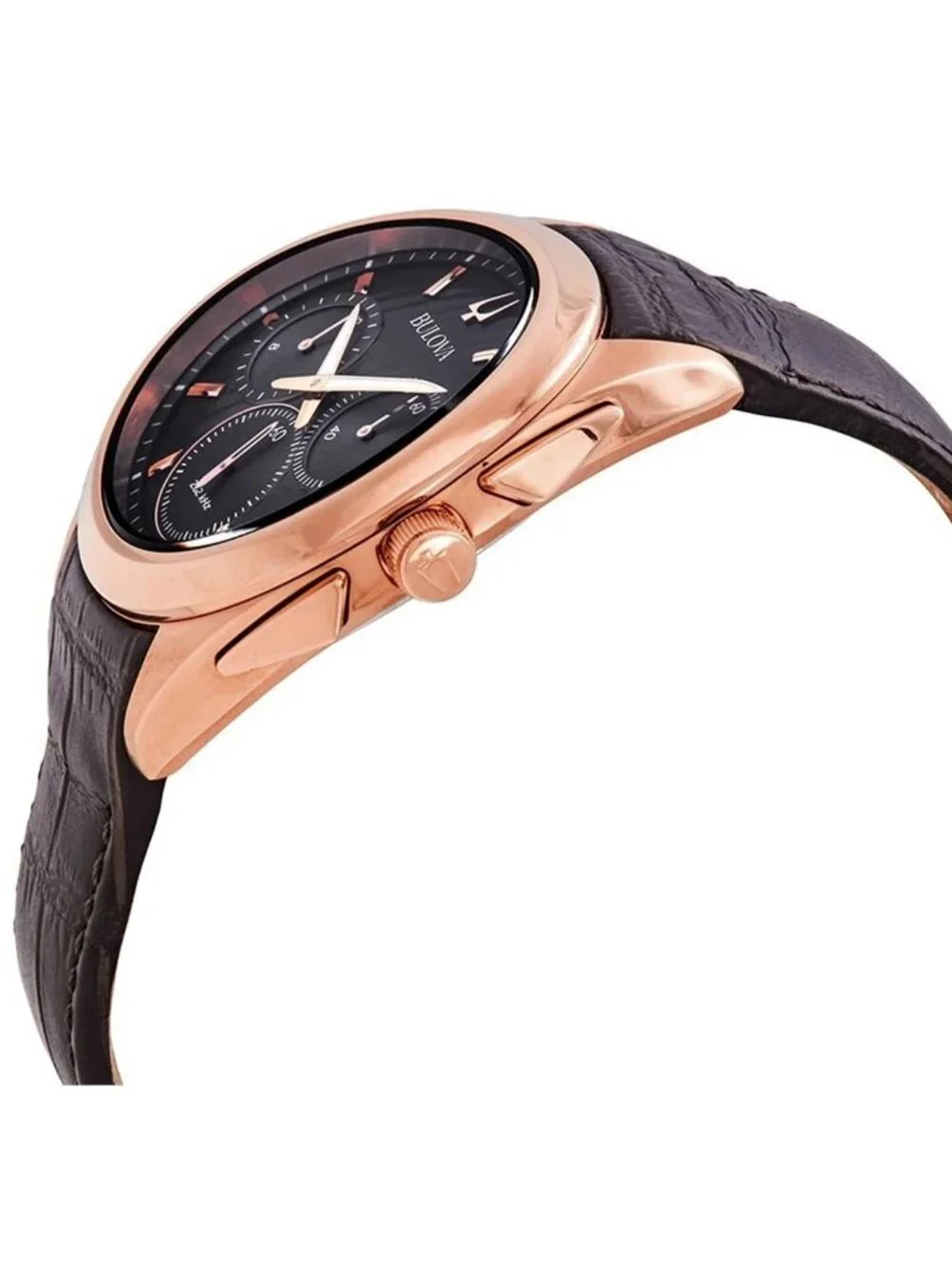 NWT Bulova Curv Chronograph Quartz Black Dial Men's Watch